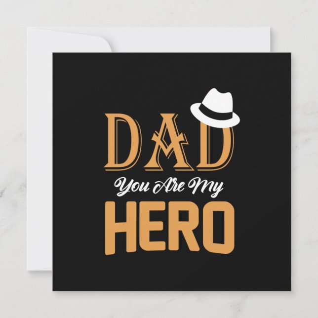 Convites Presente Papai Você É Meu Herói (Frente)