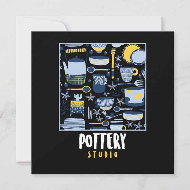 Convites Presente para esculpir porcelana de cerâmica do Po (Frente)