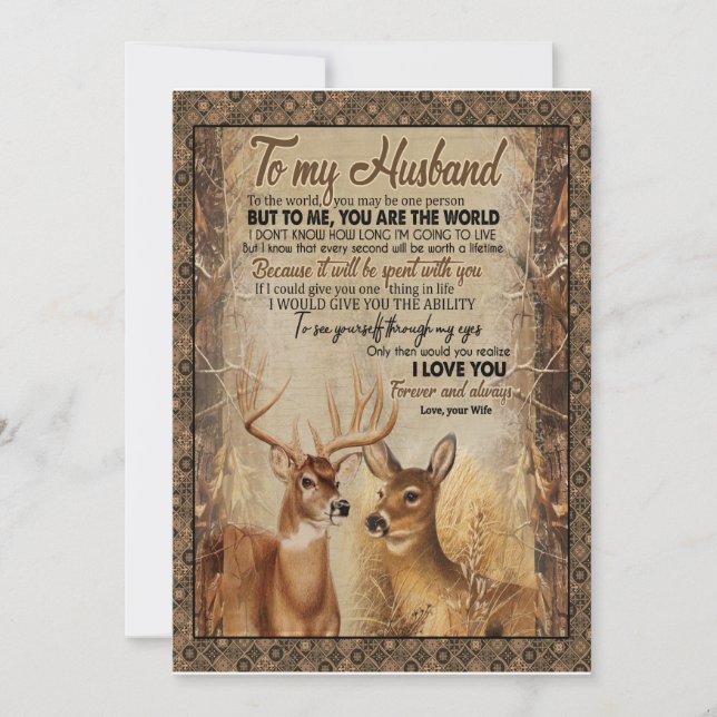 Convites Presente para Marido | Carta para o Meu Marido da  (Frente)