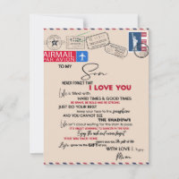 Presente Para o Meu Filho, Mãe e Filho, Carta de A