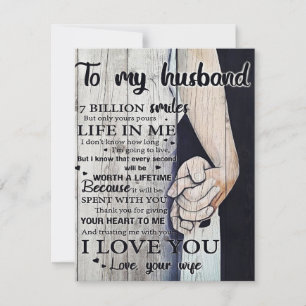 Convites Presente para o meu marido Linda carta para o ma