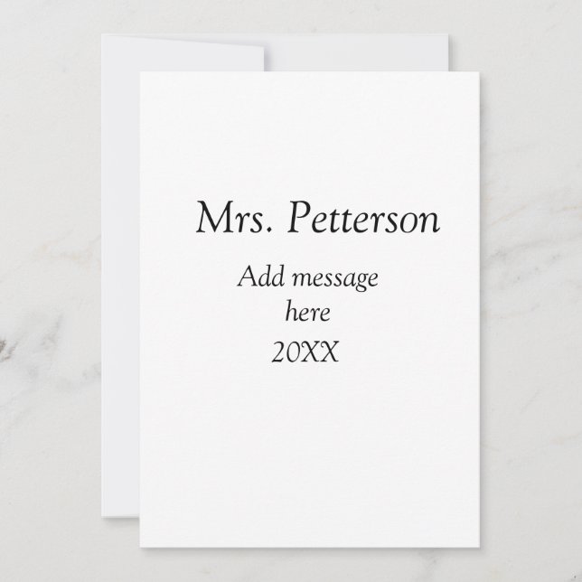 Convites Presente para professor no retorno às aulas adicio (Frente)