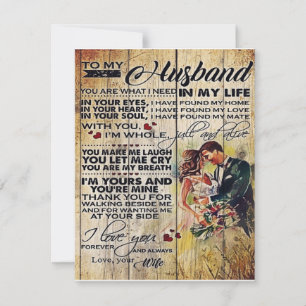 Convites Presente Personalizado, Carta Para o Meu Marido