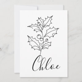 Convites Presente Personalizado da Flor de Nascimento do Az