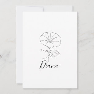 Convites Presente Personalizado da Flor de Nascimento Morni