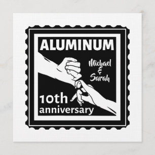 Convites Presente tradicional de aniversário de 10 anos de 