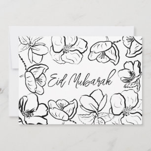 Convites Presentes de decoração floral para casa Eid Mubara