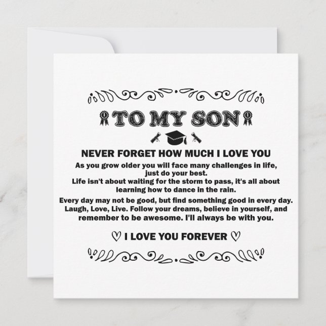 Convites Presentes de Graduação para presentes Inspiraciona (Frente)