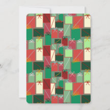 Presentes de Natal com fitas e Arcos