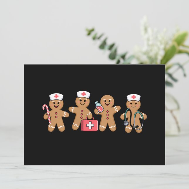 Convites Presentes de Natal para Equipe de Enfermeiros de B (Em pé/Frente)