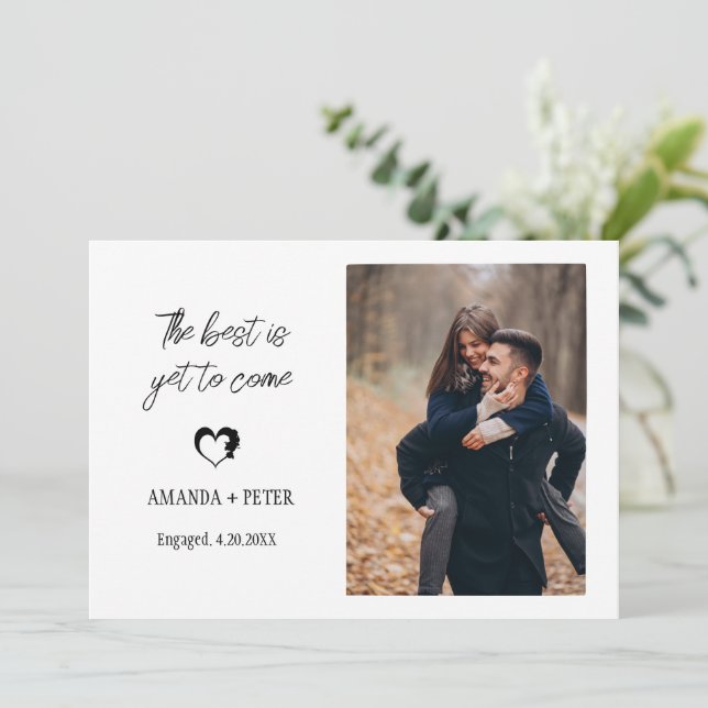 Convites Presentes de noivado para ofertas de Casal recém-e (Em pé/Frente)