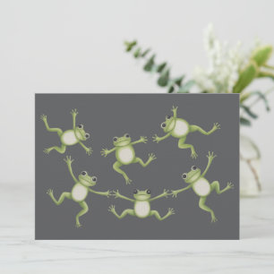 Convites Presentes de sapos dançantes para amantes da natur