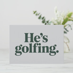 Convites Presentes do marido que joga golfe, presentes engr