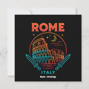 Convites Presentes Legais de Roma Itália Coliseu Vintage