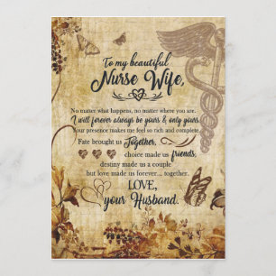 Convites Presentes para Enfermeira Esposa   Carta Para Minh