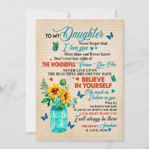 Convites Presentes para Filha   Carta para Minha Filha da M