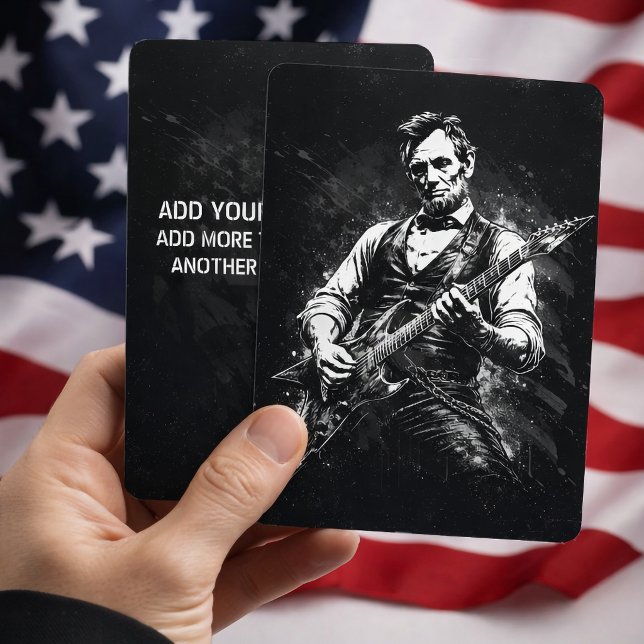 Convites Presidente Abraham Lincoln Tocando Violão (Criador carregado)