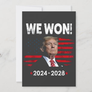 Convites Presidente Maga Orgulhoso Trump Ganhou Dia de Inau