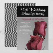 Preto Branco 15º Aniversário de Casamento Rosas Ve