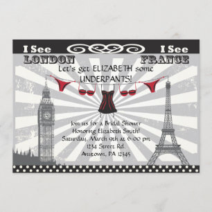 Convites Preto com chás de panela vermelhos