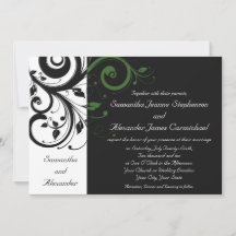 Preto e branco com destaque para espiral verde