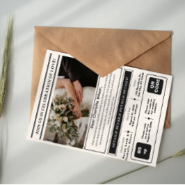 Convites Preto e branco elegante minimalista moderno