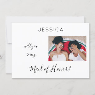 Convites Preto e branco Seja minha Madrinha de casamento Pr