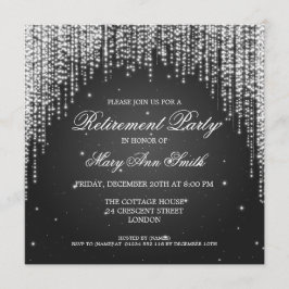 Convites Preto-escuro da Noite do Partido da Reforma Elegan