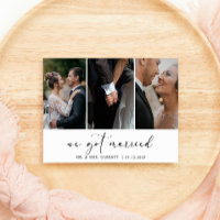 Preto Moderno Simples Adicionar Foto Casamento Rec