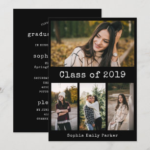 Convites Preto para Máquina de Digitalização Simples   Fest