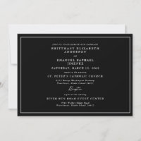 Preto Simples Sem Pais Listados Casamento