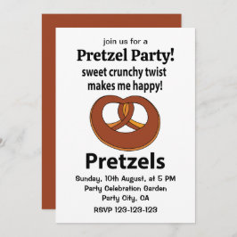 Convites Pretzel Doce Gelada Faz-me Feliz Pretzel