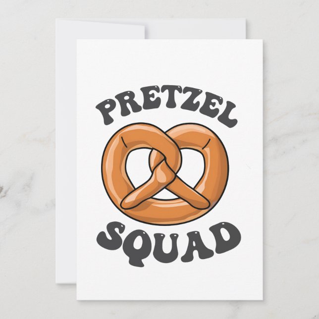 Convites Pretzel Squad Funny Oktoberfest Pretzel Lover Germ (Frente)