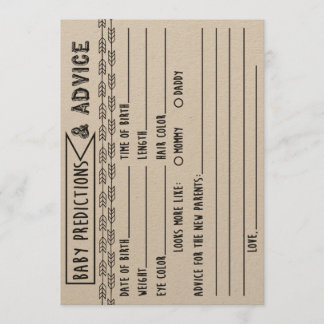 Convites Previsão de Bebês e Jogo de Chá de fraldas de Cons