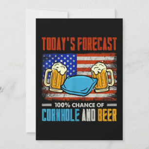 Convites Previsão de Hoje Cornhole e Cerveja