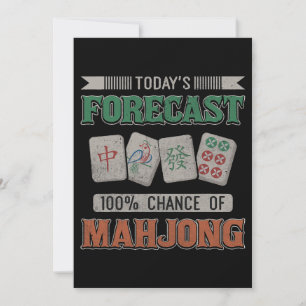 Convites Previsão de hoje de 100 chances do partido Mahjong