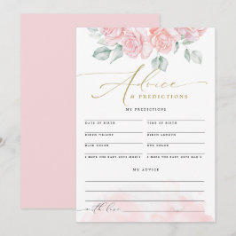 Convites PREVISÕES DE Aconselhamento Bebês Floral Elegante 