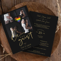 Pride Rainbow Heart 4 Photos Collage