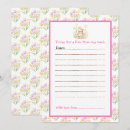 Convites Primavera Bird Watting Can Chá de fraldas