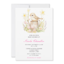 Primavera Bird Watting Can Chá de fraldas