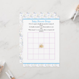 Convites Primavera Birds Chá de fraldas Bingo