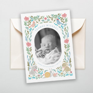 Convites Primavera Bunnies Birds Snail Foto de Caracol