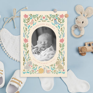 Convites Primavera Bunnies Birds Snail Pastel Foto Nascimen