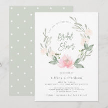 Primavera| Chá de panela Floral de Aquarela