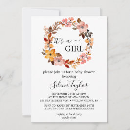 Convites Primavera Cherry Blossom | É um Chá de fraldas de