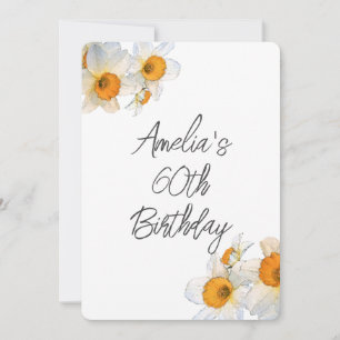 Convites Primavera Daffodil Birthday