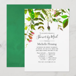 Convites Primavera de Aquarela Bebê ou Chá de panela por Co