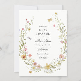 Convites Primavera de Chá de fraldas Floral Blooming