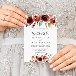 Convites Primavera Elegante Floral Nuestra Boda Wedding