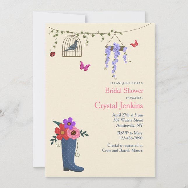 Convites Primavera Está Aqui Convidado (Frente)